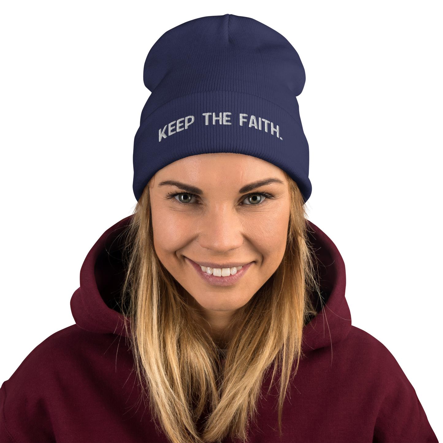 Faith Embroidered Beanie Billboard