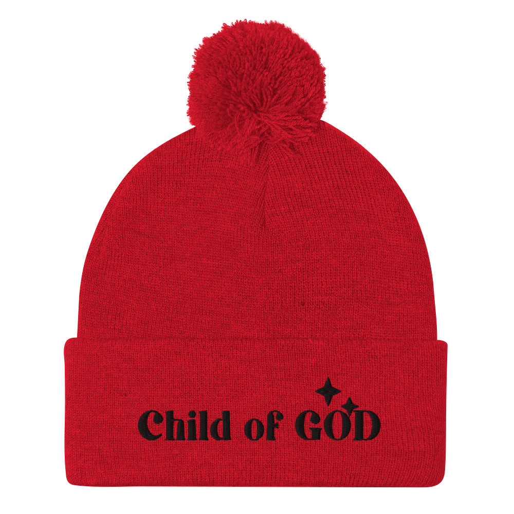 Child of GOD Kid's Pom-Pom Beanie Billboard