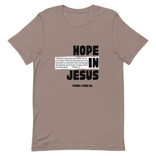 Hope in Jesus 1 Peter 1:3 Unisex T-Shirt Billboard